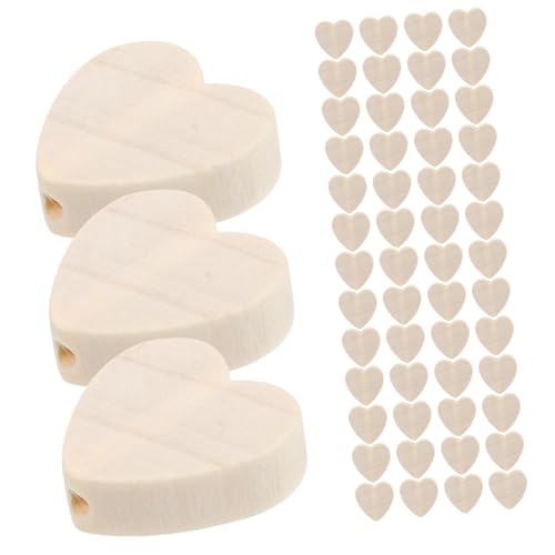 Angoily 100 Stück Herzförmige Holzperlen Natürliche DIY Spacer Perlen für Schmuckherstellung Valentinstag Bastelzubehör Unlackierte Holzherzperlen zum Auffädeln für Armbänder Halsketten Angoily 100 Stück Herzförmige Holzperlen Natürliche DIY Spacer Perlen für Schmuckherstellung Valentinstag Bastelzubehör Unlackierte Holzherzperlen zum Auffädeln für Armbänder Halsketten von Angoily