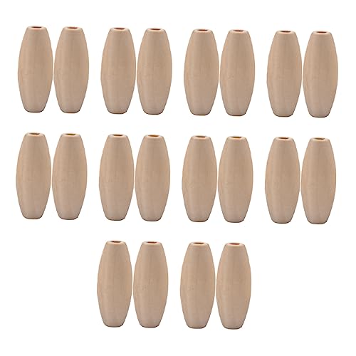 Angoily 100 Stück Holzperlen Oval für Diy Schmuckherstellung Lose Bastelperlen für Armbänder und Natürliche Holzperlen für Bastelprojekte Angoily 100 Stück Holzperlen Oval für Diy Schmuckherstellung Lose Bastelperlen für Armbänder und Natürliche Holzperlen für Bastelprojekte von Angoily