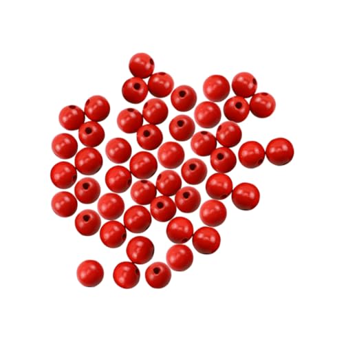 Angoily 100 Stück Holzperlen für DIY Schmuckherstellung Handgefertigte Armbandperlen Rot Langlebige Bastelperlen für Kreative Projekte Angoily 100 Stück Holzperlen für DIY Schmuckherstellung Handgefertigte Armbandperlen Rot Langlebige Bastelperlen für Kreative Projekte von Angoily