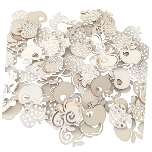Angoily 100 Stück Holzscheiben Apfelform Hohl Holzplättchen für DIY Basteln Hochzeit Geburtstag Dekoration Natural Holzmodelle Holzchips Holzverzierung Angoily 100 Stück Holzscheiben Apfelform Hohl Holzplättchen für DIY Basteln Hochzeit Geburtstag Dekoration Natural Holzmodelle Holzchips Holzverzierung von Angoily