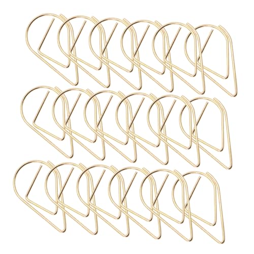 Angoily 100 Stück Kleine Metall Büroklammern Form Dekorative Papierclips für Büro Schule und Zuhause Multifunktional für Dokumente Notizen und Lesezeichen von Angoily
