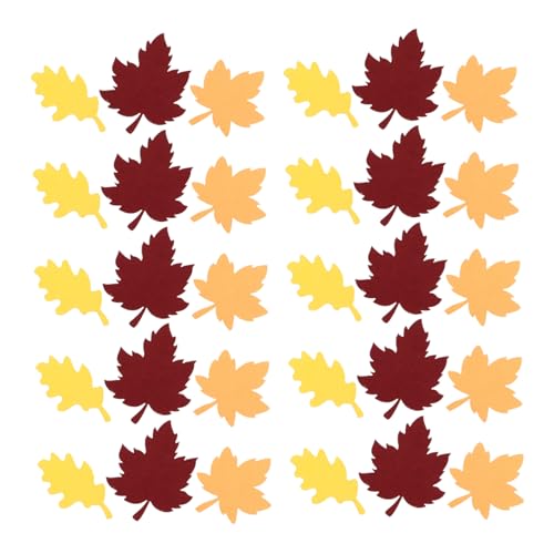 Angoily 100 Stück Konfetti Aus Ahornblättern Streuen Herbst Thanksgiving-konfetti Oh Fallen Party Thema Junge Thanksgiving-tischstreuung Baum Vorabend Tischkonfetti Buntes Konfetti Papier von Angoily