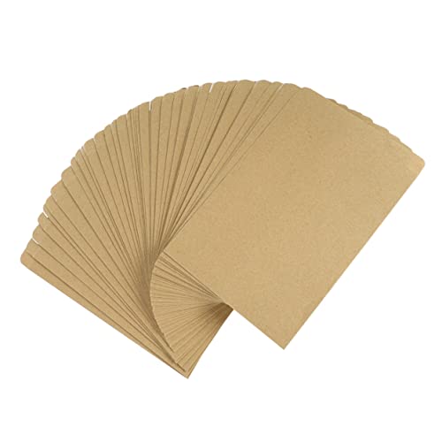 Angoily 100 Stück Kraft-Umschlag Braun briefumschläge Bequemer Dateibeutel Praktische Dokumenttasche Datei liefern Multifunktions-Aktentasche Datei Zubehör Bürobedarf Kraftpapier Khaki von Angoily