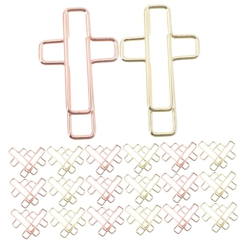 Angoily 100 Stück Kreuzförmige Büroklammern Roségold Gold Kleine Dokumentenclips Für Schule Büro Hohe Haltbarkeit Und Vielseitige Anwendung Angoily 100 Stück Kreuzförmige Büroklammern Roségold Gold Kleine Dokumentenclips Für Schule Büro Hohe Haltbarkeit Und Vielseitige Anwendung von Angoily