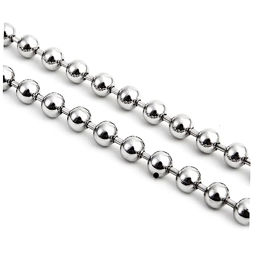 Angoily 100 Stück Kugelkette Verstellbare Metallperlenkette für Schlüsselanhänger Tag Verbindungen Silber für Hundemarken und DIY Projekte Angoily 100 Stück Kugelkette Verstellbare Metallperlenkette für Schlüsselanhänger Tag Verbindungen Silber für Hundemarken und DIY Projekte von Angoily