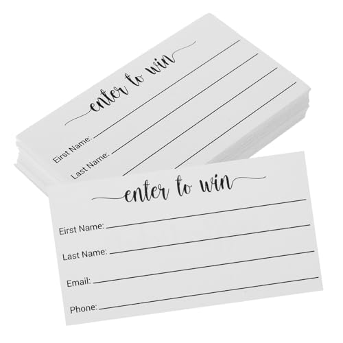 Angoily 100 Stück Mehrzweck Blanko Raffle Karten Kleine Abstimmungszettel zum Beschriften für Party und Festival Anmeldung von Angoily
