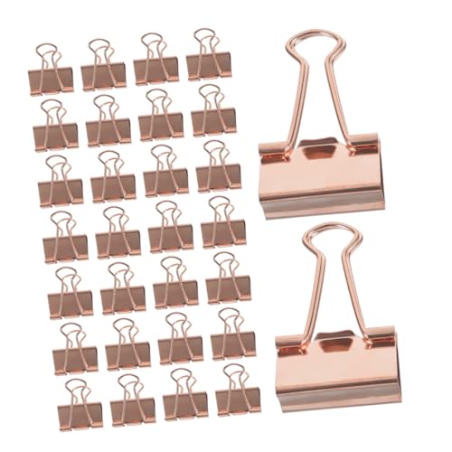 Angoily 100 Stück Metall Binder Clips Roségold Langlebige Elektrobeschichtete Büroklammern mit Starkem Halt Praktisch und Multifunktional für Dokumentenorganisation Schul Bürobedarf Angoily 100 Stück Metall Binder Clips Roségold Langlebige Elektrobeschichtete Büroklammern mit Starkem Halt Praktisch und Multifunktional für Dokumentenorganisation Schul Bürobedarf von Angoily