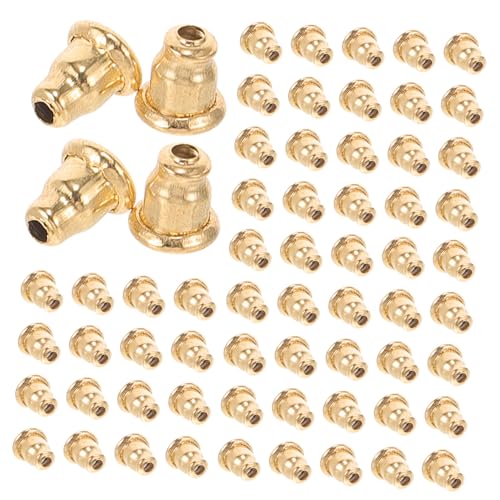 Angoily 100 Stück Metall Ohrstecker Verschlüsse für Steckohrringe Kleine Ohrstecker Rückseiten aus Rostfreiem Stahl Sicherer Halt Anti rutschend Goldfarben Angoily 100 Stück Metall Ohrstecker Verschlüsse für Steckohrringe Kleine Ohrstecker Rückseiten aus Rostfreiem Stahl Sicherer Halt Anti rutschend Goldfarben von Angoily
