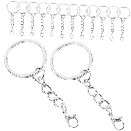 Angoily 100 Stück Metall Schlüsselanhänger Mit Karabinerverschluss Klobige Schlüsselanhänger Haken Ringe Damen Schlüsselbänder Für Schlüssel Schlüsselanhänger Hand Schlüsselanhänger von Angoily