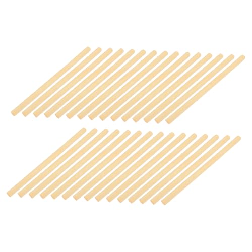 Angoily 100 Stück Mini Holzstäbe Naturfarbe Stabile Tapestry Stäbe für DIY Wandbehang Makramee Bastelprojekte Holzstäbe zum Hängen und Dekorieren von Angoily
