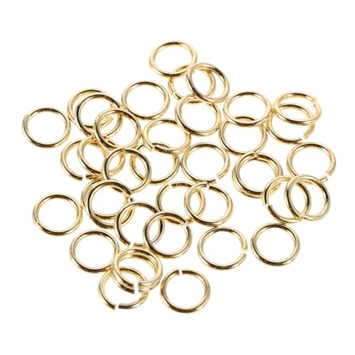 Angoily 100 Stück Offene Biegeringe Vergoldet Metall Schmuckverbinder für DIY Halsketten Armbänder Ohrringe Vielseitige Schmuckherstellung Zubehör Angoily 100 Stück Offene Biegeringe Vergoldet Metall Schmuckverbinder für DIY Halsketten Armbänder Ohrringe Vielseitige Schmuckherstellung Zubehör von Angoily