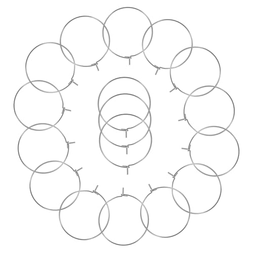 Angoily 100 Stück Ohrring-Zubehör Ohrringe Schmuckzubehör Creolen Schlüssel DIY Reifen DIY Anhängerrahmen Charm-Ring selber machen Ohrring-Anhänger Edelstahl 316 Silver Angoily 100 Stück Ohrring-Zubehör Ohrringe Schmuckzubehör Creolen Schlüssel DIY Reifen DIY Anhängerrahmen Charm-Ring selber machen Ohrring-Anhänger Edelstahl 316 Silver von Angoily