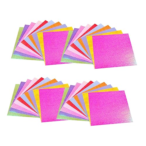 Angoily 100 Stück Origami Papier Farben Handgemachte Diy Bastelmaterialien für Kindergarten Schule und Festdekorationen von Angoily