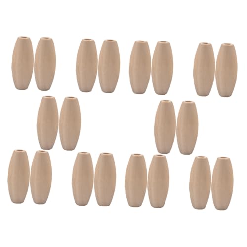 Angoily 100 Stück Ovale Holzperlen mit Glatte DIY Spacer Beads zum Auffädeln für Schmuckherstellung Armband Halskette Bastelperlen für Kreative DIY Bastelprojekte Angoily 100 Stück Ovale Holzperlen mit Glatte DIY Spacer Beads zum Auffädeln für Schmuckherstellung Armband Halskette Bastelperlen für Kreative DIY Bastelprojekte von Angoily