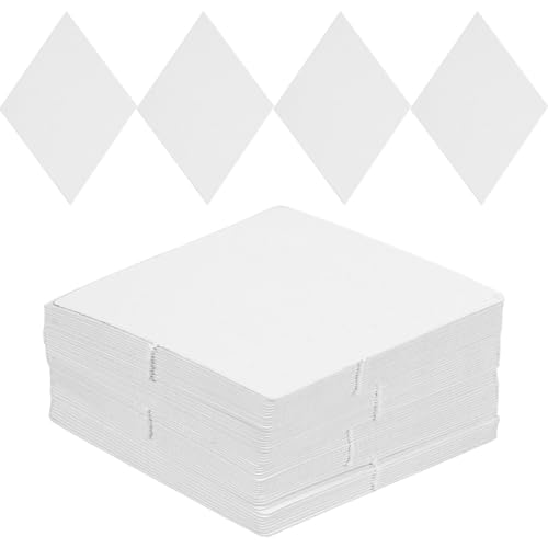 Angoily 100 Stück Papier Quilting Vorlagen für Diy Patchwork Diamant Design Papierschablonen für Nähprojekte Wiederverwendbare Patchwork Werkzeuge für Anfänger von Angoily