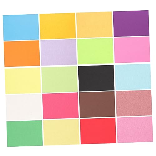 Angoily 100 Stück Papierfalten aus farbigem Papier Zeichnung Papiere schneiden bastelset basteln für aufkleber scrapbooking Papier farbiges Kopierpapier von Angoily
