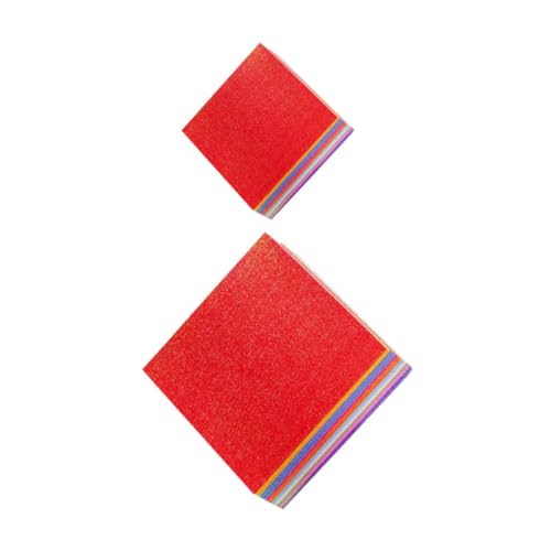 Angoily 100 Stück Perlmutt Glitzer Origami Papier Doppelseitiges Faltpapier für Diy Bastelprojekte für Erwachsene Angoily 100 Stück Perlmutt Glitzer Origami Papier Doppelseitiges Faltpapier für Diy Bastelprojekte für Erwachsene von Angoily