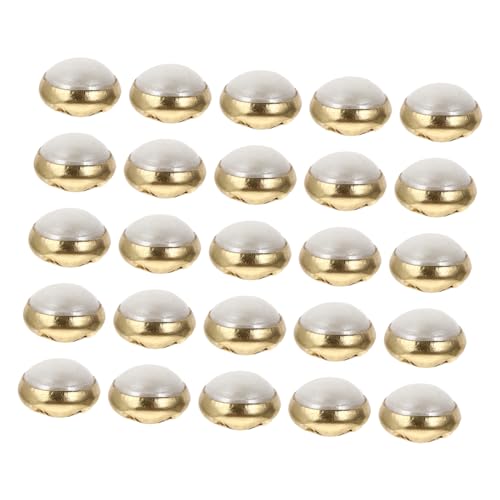 Angoily 100 Stück Perlmuttknöpfe Puppen-outfit-knöpfe Tasten Zubehör Für Babypuppen Kleine Knöpfe Für Puppenkleidung Perlenknöpfe Für Kleidung Knopf Nähen Metall Golden Angoily 100 Stück Perlmuttknöpfe Puppen-outfit-knöpfe Tasten Zubehör Für Babypuppen Kleine Knöpfe Für Puppenkleidung Perlenknöpfe Für Kleidung Knopf Nähen Metall Golden von Angoily