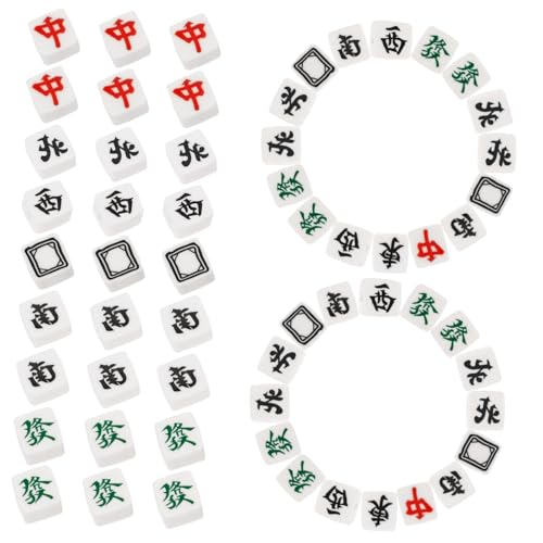 Angoily 100 Stück Polymer Clay Mahjong Spacer Beads mit Bunte DIY Perlen Charms für Schmuckherstellung Armband Halskette Bastelzubehör Langlebig und Vielseitig für Bastler von Angoily