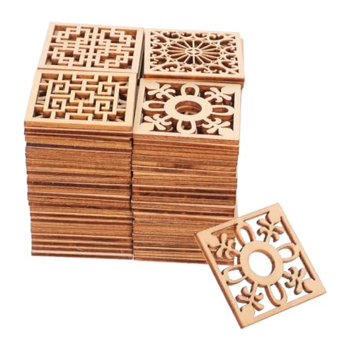 Angoily 100 Stück Quadratische Holzapplikationen zum Bemalen Naturbelassene Holzverzierungen für DIY Kunstprojekte Vielseitige Möbeldekoration mit Natürlicher Maserung für Kreative Angoily 100 Stück Quadratische Holzapplikationen zum Bemalen Naturbelassene Holzverzierungen für DIY Kunstprojekte Vielseitige Möbeldekoration mit Natürlicher Maserung für Kreative von Angoily