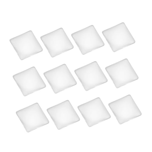 Angoily 100 Stück Quadratische Transparente Glassticker DIY Schmuckaufkleber für Anhänger Basteln Uhr Vase Dekoration Vielseitig Einsetzbar von Angoily