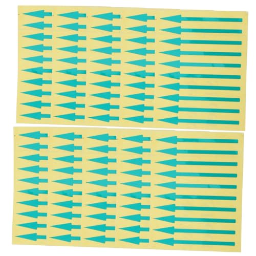 Angoily 100 Stück Reflektierende Aufkleber Selbstklebend Instrumententafel Richtungsetiketten für Genaue Messanzeige und Verbesserte Ablesegenauigkeit bei Messinstrumenten von Angoily