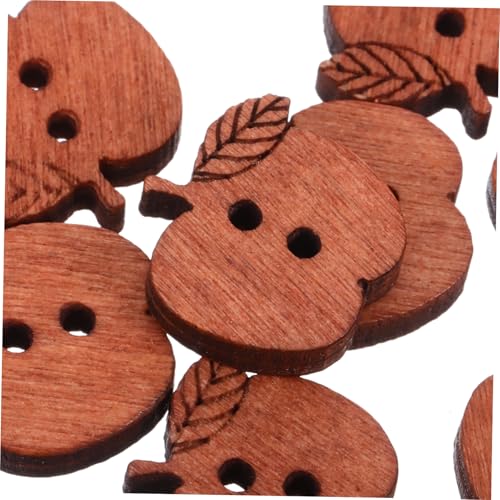 Angoily 100 Stück Retro Holzknöpfe in Apfelform Kleine Natürliche Knöpfe mit Zwei Löchern Polierte Kanten für DIY Kleidung Jacken Uniformen Kreative Näh und Bastelprojekte Angoily 100 Stück Retro Holzknöpfe in Apfelform Kleine Natürliche Knöpfe mit Zwei Löchern Polierte Kanten für DIY Kleidung Jacken Uniformen Kreative Näh und Bastelprojekte von Angoily