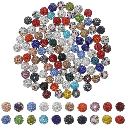 Angoily 100 Stück Rhinestone Schmuckperlen Weichem Farben Präzise Gebohrte Löcher für Armbänder Ohrringe Diy Schmuckherstellung von Angoily