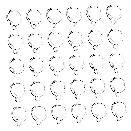 Angoily 100 Stück Runde Französische Ohrhaken Für Zubehör Piercing Schmuckherstellung Stifte Plattiert Finden Sie DIY Schmuck Ohrringe Creolen Zahlen Machen Sie Frauen Kette von Angoily