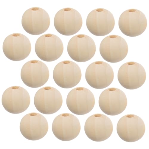 Angoily 100 Stück Runde Holzperlen mit Naturbelassene Holzperlen für DIY Schmuck Armband Anhänger Girlande Bastelzubehör für Handwerk und Wohnkultur Angoily 100 Stück Runde Holzperlen mit Naturbelassene Holzperlen für DIY Schmuck Armband Anhänger Girlande Bastelzubehör für Handwerk und Wohnkultur von Angoily