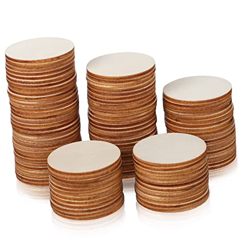 Angoily 100 Stück Runde Holzscheiben Unvollendete Holzdiscs für DIY Kunsthandwerk für Dekoration Malen Beschriften und Bastelprojekte Angoily 100 Stück Runde Holzscheiben Unvollendete Holzdiscs für DIY Kunsthandwerk für Dekoration Malen Beschriften und Bastelprojekte von Angoily