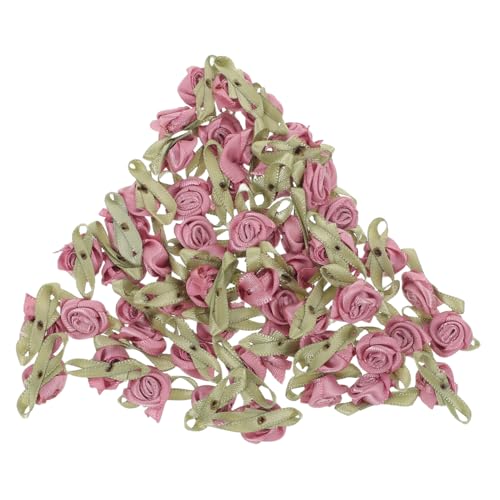 Angoily 100 Stück Satin Ribbon Roses Tiefes Pflaumenrosa Handgemachte Stoffblumen Für DIY Nähen Applikationen Hochzeit Dekoration Geschenkverpackung Angoily 100 Stück Satin Ribbon Roses Tiefes Pflaumenrosa Handgemachte Stoffblumen Für DIY Nähen Applikationen Hochzeit Dekoration Geschenkverpackung von Angoily
