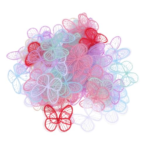 Angoily 100 Stück Schmetterling Spitze Applikationen Bestickte DIY Patch Hochzeit Brautkleid Dekoration für Hemden Jacken Rucksäcke Bunte Nähbare Stoffverzierung Angoily 100 Stück Schmetterling Spitze Applikationen Bestickte DIY Patch Hochzeit Brautkleid Dekoration für Hemden Jacken Rucksäcke Bunte Nähbare Stoffverzierung von Angoily