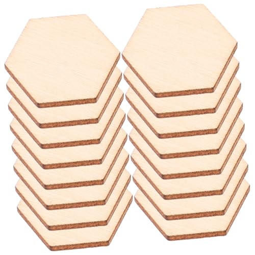 Angoily 100 Stück Sechseckige Unlackierte Holzscheiben aus Natürlichem Holz Stabile Diy Bastelplatten zum Bemalen für Wanddeko Untersetzer Schul und Heimdekoration Holzstücke Angoily 100 Stück Sechseckige Unlackierte Holzscheiben aus Natürlichem Holz Stabile Diy Bastelplatten zum Bemalen für Wanddeko Untersetzer Schul und Heimdekoration Holzstücke von Angoily