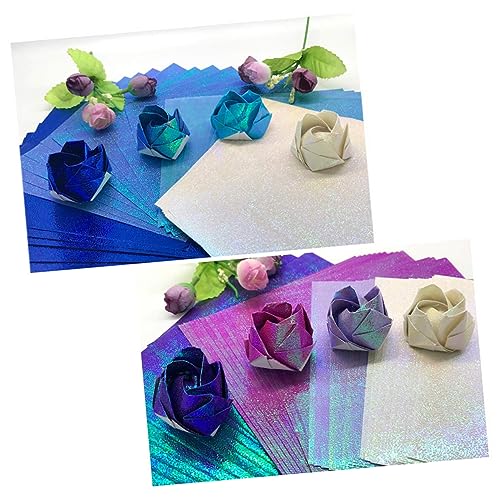Angoily 100 Stück Teiliges Schillerndes Origami Papier Quadratisch Glänzend Bastelpapier für DIY Handwerk Papierfaltkunst Dekorationen und Schulprojekte Angoily 100 Stück Teiliges Schillerndes Origami Papier Quadratisch Glänzend Bastelpapier für DIY Handwerk Papierfaltkunst Dekorationen und Schulprojekte von Angoily