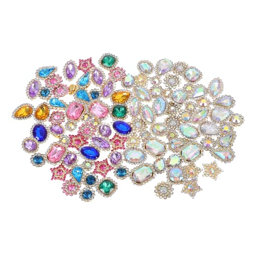 Angoily 100 Stück Teiliges Strasssteine zum Aufnähen Sonnenblumen Design für DIY Haarschmuck und Kleidungsaccessoires Zweilagige Blume mit Goldbasis für Handarbeiten und Bastelprojekte Angoily 100 Stück Teiliges Strasssteine zum Aufnähen Sonnenblumen Design für DIY Haarschmuck und Kleidungsaccessoires Zweilagige Blume mit Goldbasis für Handarbeiten und Bastelprojekte von Angoily