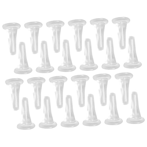 Angoily 100 Stück Teiliges Transparente Weiche Hypoallergene Kunststoff Ohrstecker Verschlüsse Flexible Sichere Ohrstopper für Empfindliche Ohren Langlebig und Wiederverwendbar Angoily 100 Stück Teiliges Transparente Weiche Hypoallergene Kunststoff Ohrstecker Verschlüsse Flexible Sichere Ohrstopper für Empfindliche Ohren Langlebig und Wiederverwendbar von Angoily