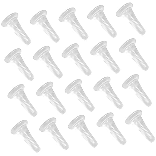 Angoily 100 Stück Transparente Ohrstecker Verschlüsse aus Flexiblem Hautfreundlichem Kunststoff Wiederverwendbare Ohrstecker Stopper für Damen Sicherer Halt und Komfortabler Schutz von Angoily