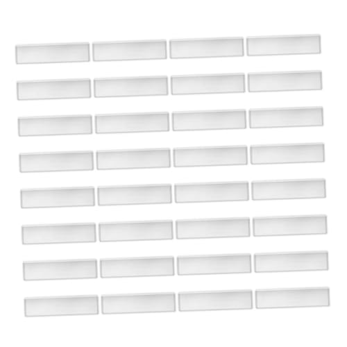 Angoily 100 Stück Transparente Selbstklebende Pvc-label-taschen Wiederverwendbar für Büro- Lager Regalorganisation Klare Schutzhüllen für Indexkarten von Angoily