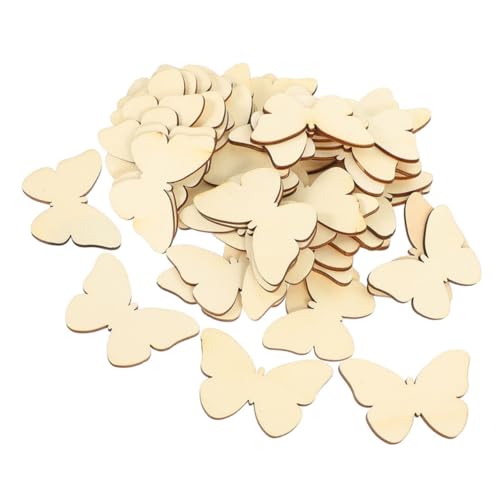 Angoily 100 Stück Unbemalte Schmetterlingsformen Aus Holz Zum Basteln – Graffiti-holzspäne Für Kunstprojekte Von Kindern, Heimdekoration Und Lernen – Ideal Für Die Eltern-kind-interaktion Angoily 100 Stück Unbemalte Schmetterlingsformen Aus Holz Zum Basteln – Graffiti-holzspäne Für Kunstprojekte Von Kindern, Heimdekoration Und Lernen – Ideal Für Die Eltern-kind-interaktion von Angoily