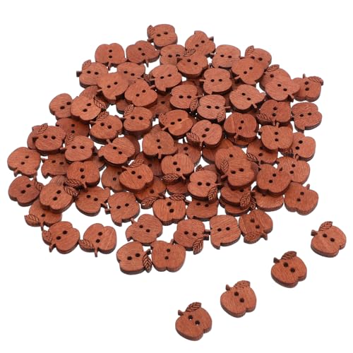 Angoily 100 Stück Vintage Apfel Bastelknöpfe Natürliche Holzknöpfe Zum Selbermachen Für Nähprojekte Hemden Hosen Und – Glatte Kanten Für Bequemes Tragen Angoily 100 Stück Vintage Apfel Bastelknöpfe Natürliche Holzknöpfe Zum Selbermachen Für Nähprojekte Hemden Hosen Und – Glatte Kanten Für Bequemes Tragen von Angoily