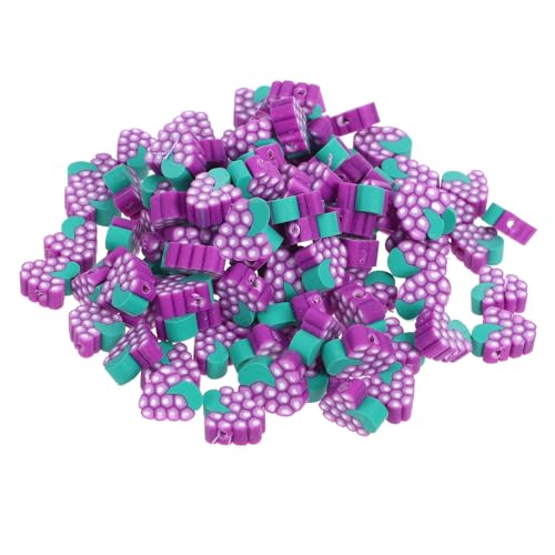 Angoily 100 Stück Weiche Fruchtperlen Aus Ton Perlen Zum Basteln Früchte Aus Tonperlen Schüttgüter Fruchtperlen Für Armbänder Tonperlen Für Armbänder Schmuckperlen Violett Polymer-ton Angoily 100 Stück Weiche Fruchtperlen Aus Ton Perlen Zum Basteln Früchte Aus Tonperlen Schüttgüter Fruchtperlen Für Armbänder Tonperlen Für Armbänder Schmuckperlen Violett Polymer-ton von Angoily
