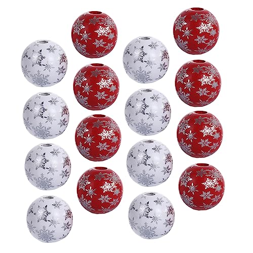 Angoily 100 Stück Weihnachts Diy Holzperlen mit Schneeflocken Design Bunte Handwerkszubehör für Schmuckherstellung Armbänder und Dekorationen für Kreative Bastelprojekte Angoily 100 Stück Weihnachts Diy Holzperlen mit Schneeflocken Design Bunte Handwerkszubehör für Schmuckherstellung Armbänder und Dekorationen für Kreative Bastelprojekte von Angoily
