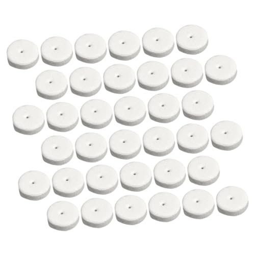 Angoily 100 Stück Weiße Schaumstoff Ohrstecker Polster Stoßdämpfende Ohrläppchen Stützflicken Weiche Schaumstoff Pads für Ohrstecker Schutz Langlebige DIY Schmuckzubehör von Angoily
