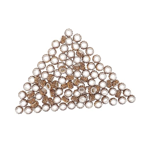 Angoily 100 Stück Zubehör Für Armbänder Und Perlen Wohnung Schmuck Runden Facettiert Bunt Nähen Mehrfarbig Winzig Lose Herstellung Abstandshalter Geformt Spacer Klein Polymer-ton von Angoily