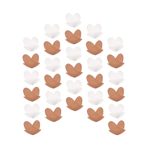 Angoily 100 Stücke Schokoladen Papier Schokoladenverpackungen Paper Wrapper Bonbonpapier Muffinförmchen Kraftpapier Geschenkpapier Kuchenverpackung für Schokolade Süßigkeiten Candy Packung von Angoily