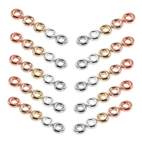 Angoily 1000 Stück Flache Runde Spacer perlen aus Langlebigem Ccb material Leicht und Einfach zu Fädeln für DIY Schmuckherstellung Kompatibel mit Armbändern Halsketten und Ohrringen von Angoily