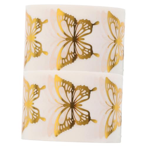 Angoily 1000 Stück Goldene Schmetterling Aufkleber Selbstklebend Umschlag Siegel Dekorative Etiketten für Geschenkverpackungen Einladungen Bastelprojekte Hochwertige Verschlusssticker Angoily 1000 Stück Goldene Schmetterling Aufkleber Selbstklebend Umschlag Siegel Dekorative Etiketten für Geschenkverpackungen Einladungen Bastelprojekte Hochwertige Verschlusssticker von Angoily