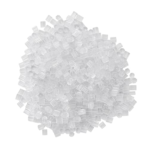 Angoily 1000 Stück Oktagonale Transparente Ohrstecker Verschlüsse Kunststoff Langlebige Ohrring Stopper für Damen und Mädchen Praktischer Schutz gegen Verlust Geeignet für DIY von Angoily