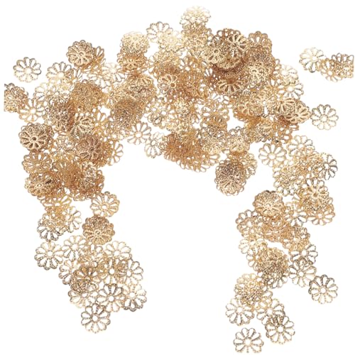 Angoily 1000 Stück Teiliges Vintage Metall Perlenkappen Blütenförmige Spacer Bead Caps für DIY Armband Halskette Schmuckherstellung Langlebig Leicht von Angoily